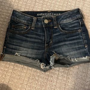 American eagle cuffed denim shorts